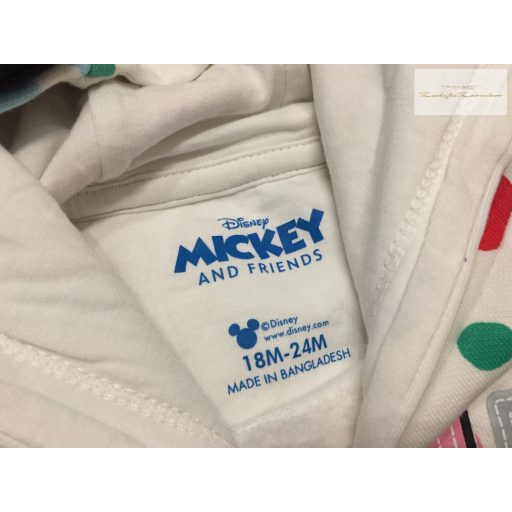 Disney 18- 24 hó 92 cm  Minnie-Mickey mintás pamut lány felső / pulóver -  újszerű,hibátlan