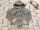 Scotch Shrunk 8 év 128 cm bézs, kék csíkos feliratos-kapucnis pamut fiú felső - újszerű,hibátlan