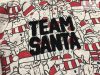 F§F 2-3 év 92-98 cm télapó mintás, Santa Team feliratos- karácsonyi-  puha pamut fiú felső / pulóver- újszerű, hibátlan