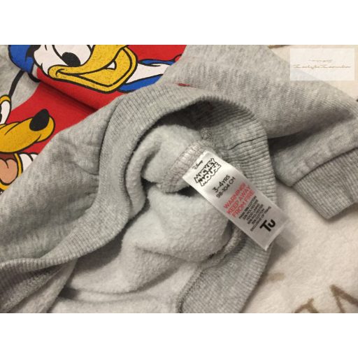 Mickey at TU 3-4 év 98 -104 cm  Plútó-Donald-Mickey mintás  pamut fiú felső/ pulóver-  újszerű,hibátlan