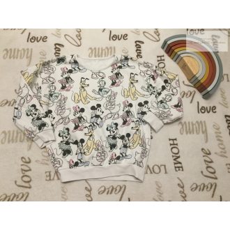  Mickey at George 5-6 év 110-116 cm Minnie-Daisy mintás vékonyabb pamut lány felső/ pulóver-újszerű,hibátlan