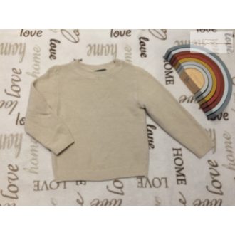   Primark 3-4 év 98-104 cm bézs, kötött fiú felső/ pulóver - újszerű,hibátlan