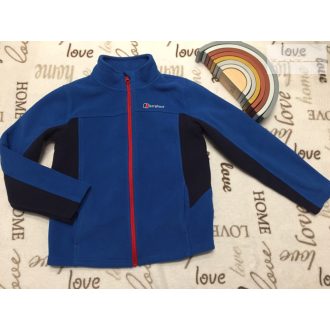   Berghaus 9-10 év 134-140 cm kék, vastagabb polár fiú felső - újszerű,hibátlan