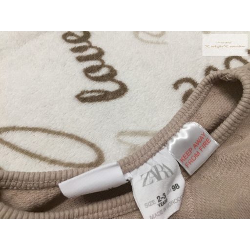 Zara 2-3 év 98 cm  barna , Minnie mintás pamut lány felső/ pulóver- újszerű, hibátlan