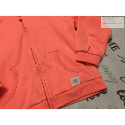 Nutmeg 9-10 év 134-140 cm rózsaszín pamut lány kapucnis felső- újszerű,hibátlan