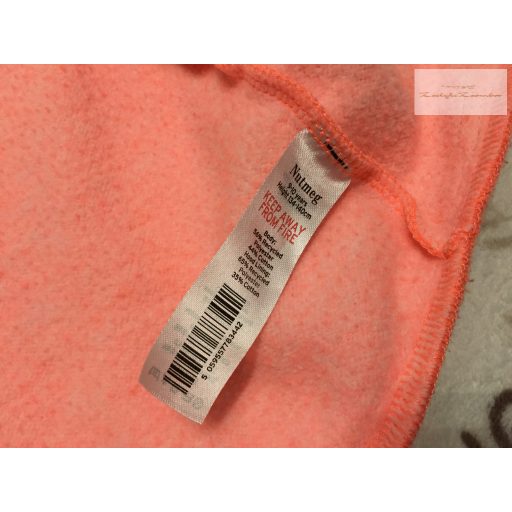 Nutmeg 9-10 év 134-140 cm rózsaszín pamut lány kapucnis felső- újszerű,hibátlan