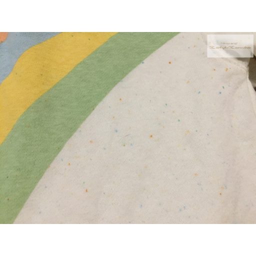 Primark 5-6 év 116 cm  bézs, szivárvány mintás pamut  lány felső/ pulóver- újszerű,hibátlan