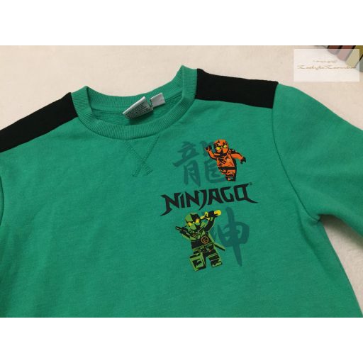 LEgo Ninjago 2-3 év 92-98 cm zöld, lego ninja mintás pamut fiú felső/ pulóver-újszerű,hibátlan