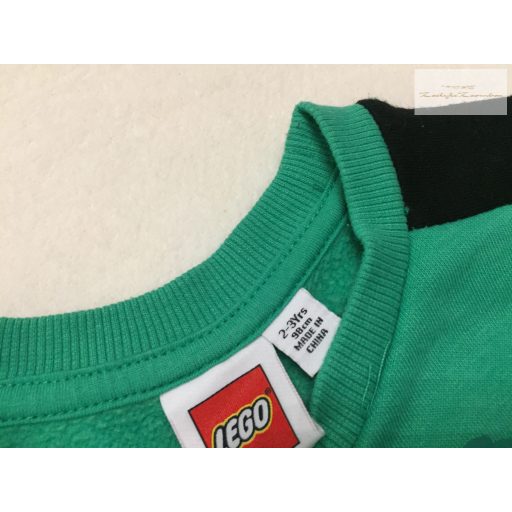 LEgo Ninjago 2-3 év 92-98 cm zöld, lego ninja mintás pamut fiú felső/ pulóver-újszerű,hibátlan