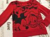 Disney at George 2-3 év 92-98 cm piros, Mickey-Pluto-Donald mintás pamut fiú felső/ pulóver -újszerű.hibátlan
