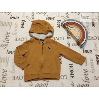 Fred§Flo 9-12 hó 74-80 cm mustársárga, apró dinó mintás puha pamut fiú felső/ pulóvert-újszerű,hibátlan   Fred§Flo 9-12 hó 74-80 cm mustársárga, apró dinó mintás puha pamut fiú felső/ pulóvert-újszerű,hibátlan