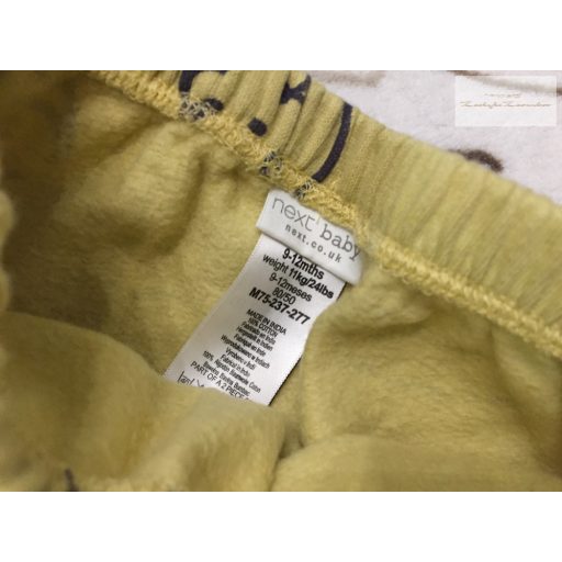 Next 9 - 12 hó 74-80 cm tigris fej mintás nagyon puha pamut fiú szabadidő szett újszerű,hibátlan
