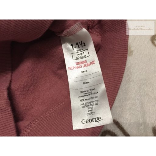 George 12  - 18 hó 86 cm Peppa és barátai mintás puha pamut lány felső / pulóver újszerű,hibátlan