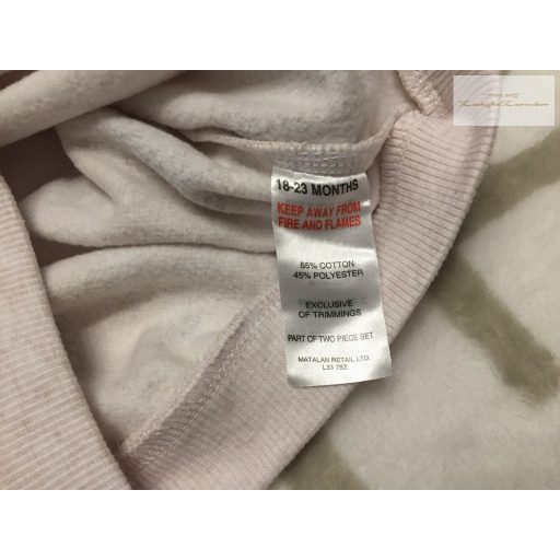 Matalan 18 - 23  hó 86 - 92 cm bézs - barna elefánt mintás pamut fiú felső/ pulóver-újszerű,hibátlan