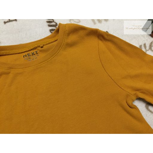 Next 10 év 140 cm  mustársárga pamut lány felső újszerű,hibátlan