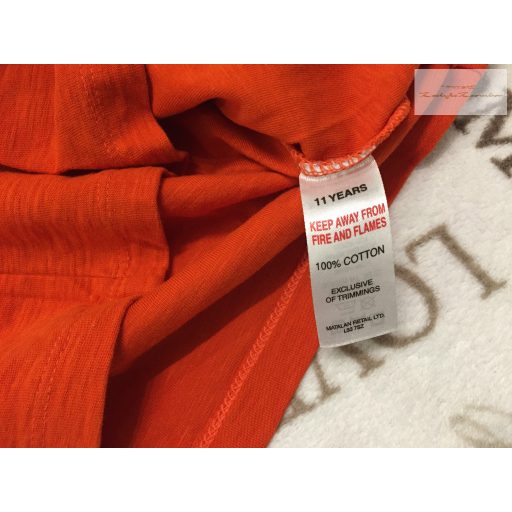 Matalan 11 év 146 cm piros, T - Rex mintás pamut fiú felső újszerű,hibátlan