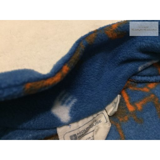 Mountain Warehouse 7-8 év 122-128 cm kék, színes dinó mintás vékony polár fiú felső - újszerű,hibátlan