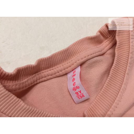 Pembe Life 9 év 134 cm többszínű, feliratos pamut lány felső/ pulóver- újszerű,hibátlan