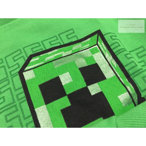 Minecraft 7-8 év 122-128 cm zöld,  Minecraft mintás pamut fiú felső - újszerű,