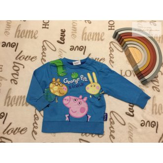   Mothercare 6-9 hó 9 kg Peppa - Jolie mintás pamut fiú felső/ pulóver-újszerű,hibátlan