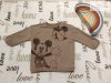 Disney at George 6 - 9 hó 68-74 cm barna, Mickey mintás pamut fiú felső - újszerű,hibátlan