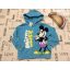 Mickey at George 4-5 év 104-110 cm  cm kék, Mickey  mintás - feliratos pamut fiú felső/ pulóver-új, címkés