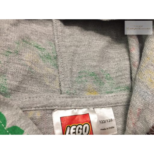Lego 7-8 év 122-128 cm szürke, Ninjago mintás vékonyabb pamut fiú felső - újszerű,hibátlan