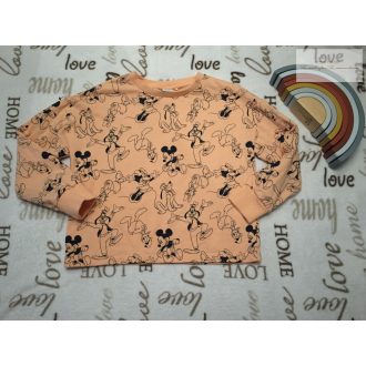   Next 8 év 128 cm Minnie- Daisy-Mickey mintás pamut lány felső/ pulóver - új, szettet bontottam