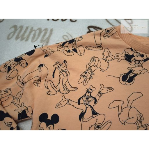Next 8 év 128 cm Minnie- Daisy-Mickey mintás pamut lány felső/ pulóver - új, szettet bontottam