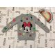 Disney at Primark 2-3 év 92-98 cm szürke, Minnie mintás kötött lány karácsonyi felső/ pulóver-újszerű,hibátlan