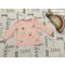 Baby Club 6-9 hó 74 cm rózsaszín, meggy/ cseresznye mintás vékony pamut  lány felső - újszerű,hibátlan