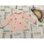 Baby Club 6-9 hó 74 cm rózsaszín, meggy/ cseresznye mintás vékony pamut  lány felső - újszerű,hibátlan
