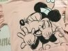 Disney Minnie 7 év 116-122 cm rózsaszín, fekete Minnie mintás  pamut lány felső/ pulóver - újszerű,hibátlan