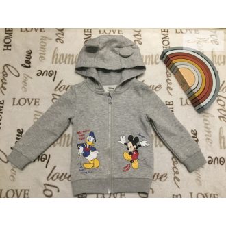   Disney at Primark 2-3 év 92-98 cm Donald-Mickey mintás puha pamut fiú felső/ pulóver-új, csak lecímkézve