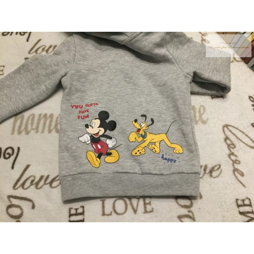 Disney at Primark 2-3 év 92-98 cm Donald-Mickey mintás puha pamut fiú felső/ pulóver-új, csak lecímkézve