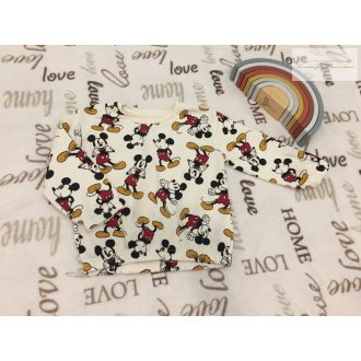   Disney at Primark 2-3 év 98 cm fehér, Mickey mintás pamut fiú felső/ pulóver újszerű,hibátlan