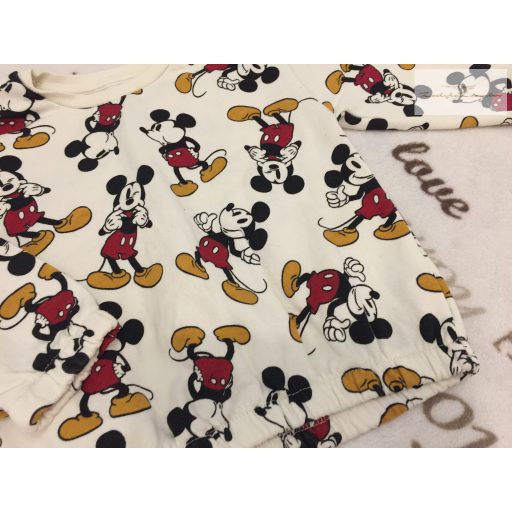 Disney at Primark 2-3 év 98 cm fehér, Mickey mintás pamut fiú felső/ pulóver újszerű,hibátlan