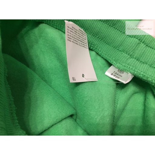 Kids 7-8 év 122-128 cm zöld puha pamut fiú pulóver és nadrág szett - új, címkés