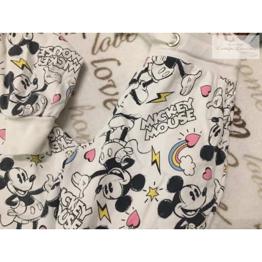 Disney Mickey 11-12 év 146-152 cm Mickey és szivárvány mintás  pamut lány szabadidő szett - újszerű, hibátlan
