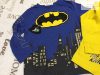 Batman 2-3 és 3-4 év kék - saárga, Batman mintás pamut fiú felső szett 2 db -újszerű,hibátlan