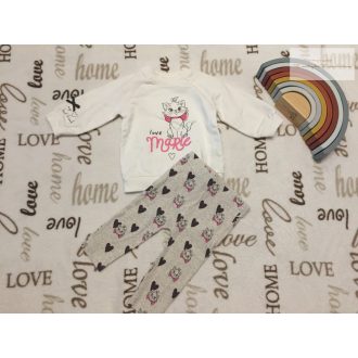   Disney at George 3-6 hó 62-68 cm  Marie cica mintás pamut lány felső és legging szett- újszerű,hibátlan