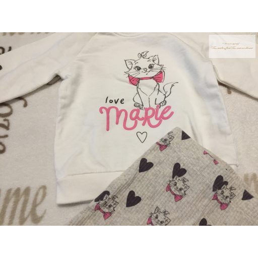 Disney at George 3-6 hó 62-68 cm  Marie cica mintás pamut lány felső és legging szett- újszerű,hibátlan
