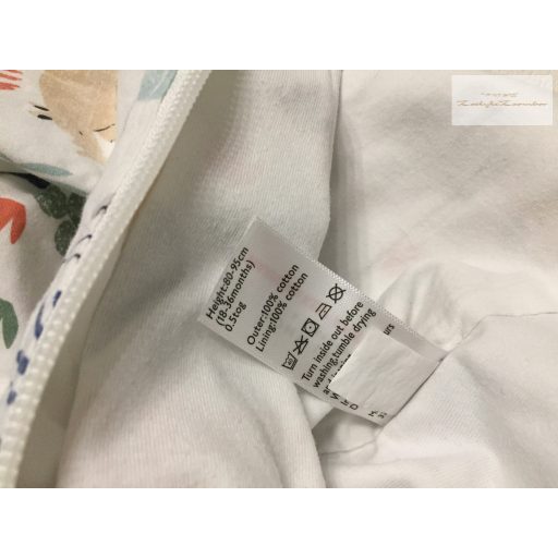 John LEwis 18-36 hó 80-95 cm színes állat mintás vékony pamut fiú hálózsák - újszerű- 0,5 TOG