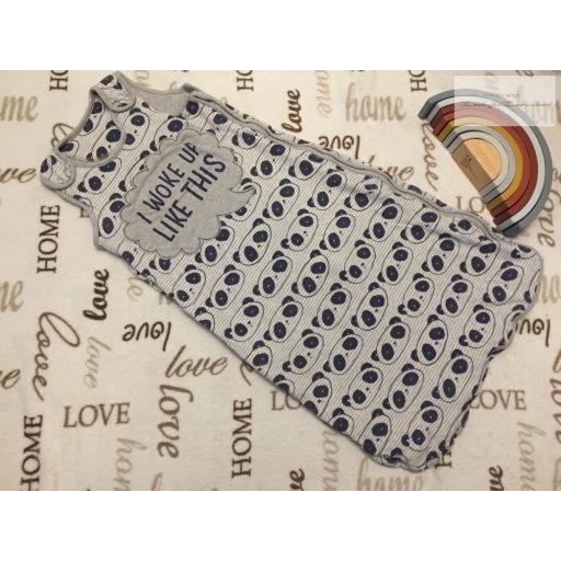 George 12  - 18 hó 86 cm szürke, panda fej mintás puha pamut fiú hálózsák újszerű,hibátlan