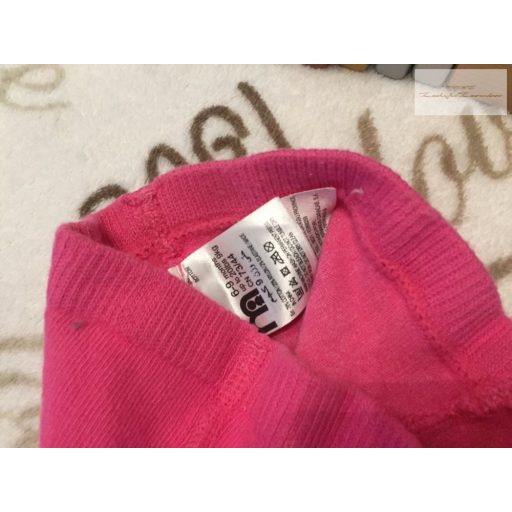 Mothercare 6-9 hó 9 kg rózsaszín, piros szív mintás lány harisnía-újszerű