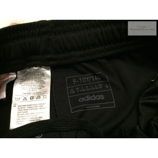Adidas 9-10 év 140 cm fekete fiú sport nadrág- újszerű,hibátlan