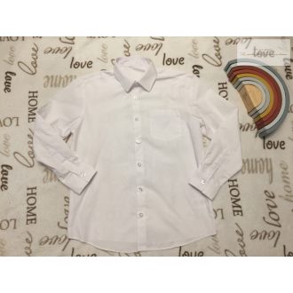   George 9-10 év 135 -140 cm fehér fiú ing - új, csak lecímkézve