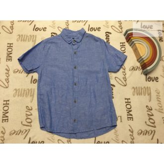 Next 8 év 128 cm kék, lenvászon fiú ing- újszerű,hibátlan   Next 8 év 128 cm kék, lenvászon fiú ing- újszerű,hibátlan