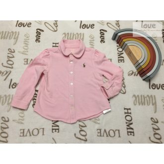   Ralph Lauren 18-24 hó 92 cm rózsaszín pamut lány ing - újszerű, hibátlan