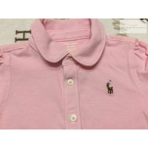 Ralph Lauren 18-24 hó 92 cm rózsaszín pamut lány ing - újszerű, hibátlan